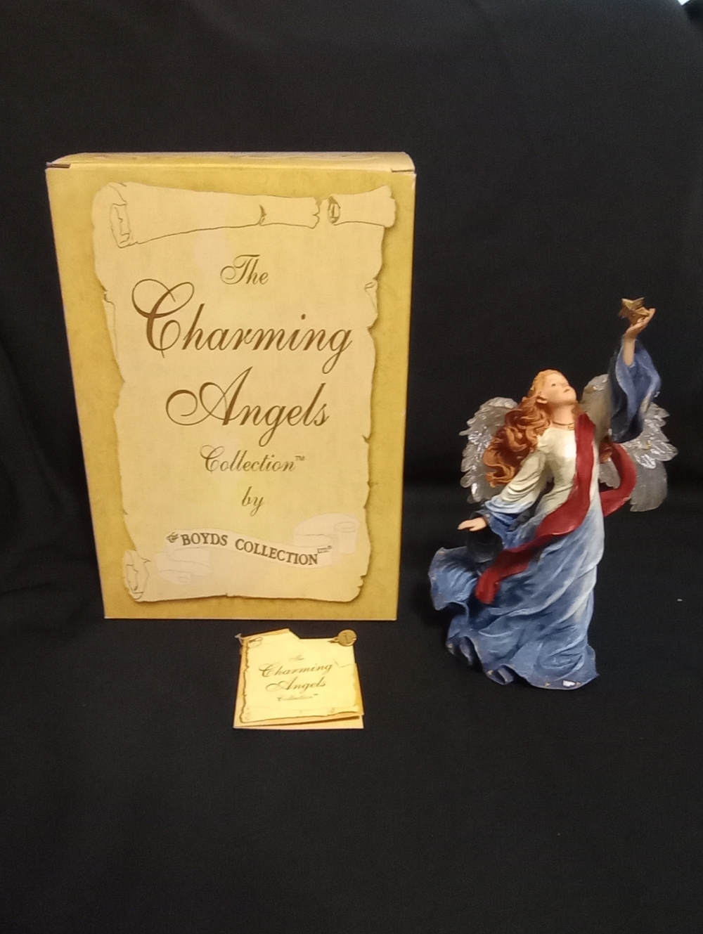 Boyds Collection Charming Angels Victoria "Guardian Of Freedom" Angel Figurine